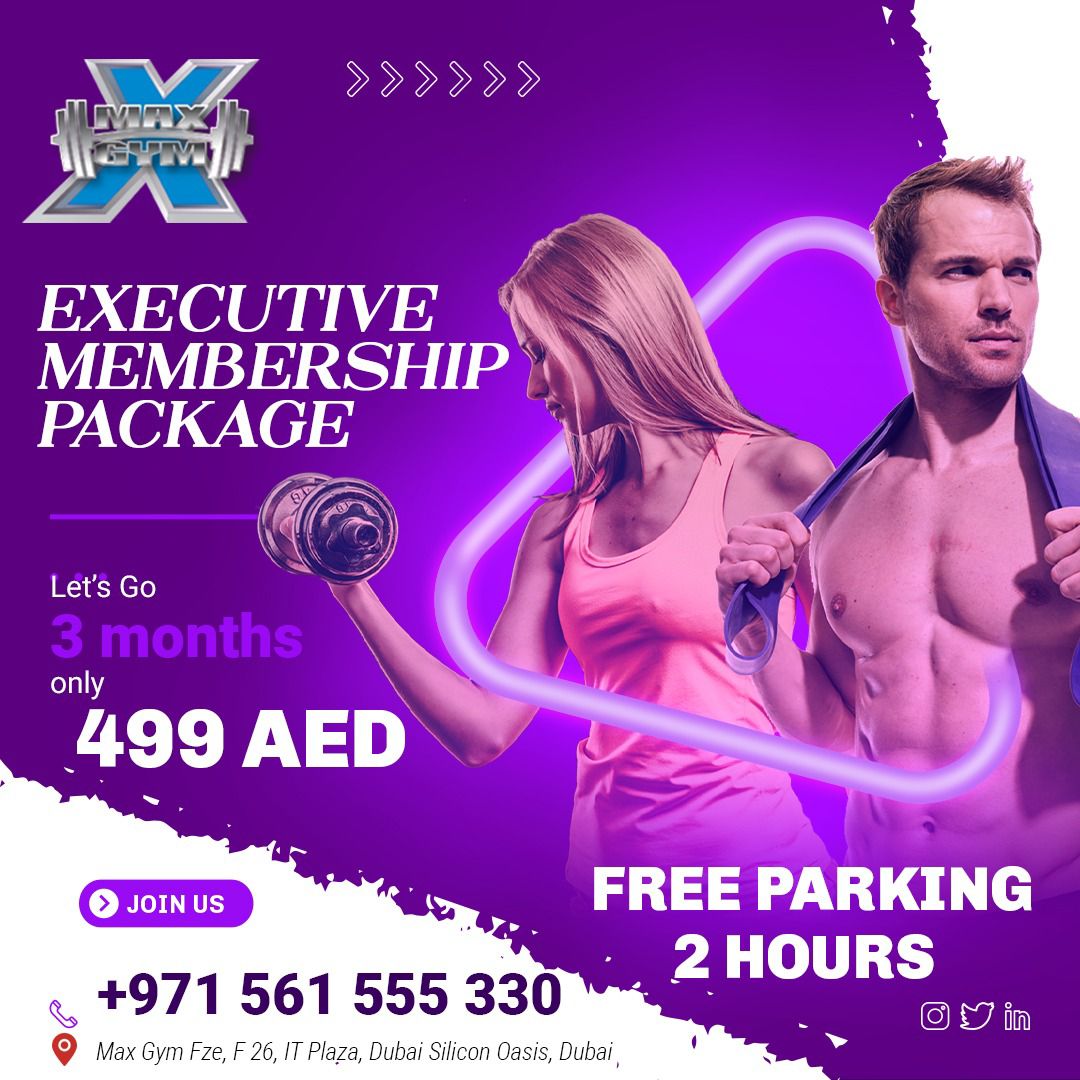 #Gym #Fitness #Membership #3Months #Offer #Promo #Discount #Special #LimitedTime #JoinNow #FitnessGoals #Workout #Exercise #Health #Wellness #Strength #Cardio #maxgym #Dubailand #freeparking #maxgymdubai #Transformation